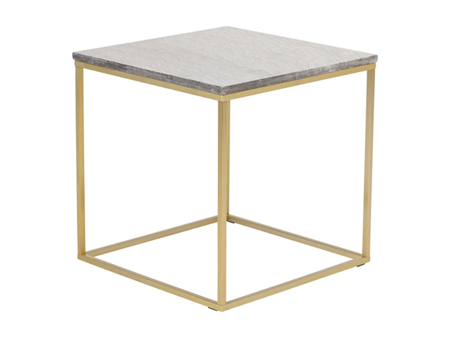 Estelle bijzettafel 50x50 cm marmor decor grijs.