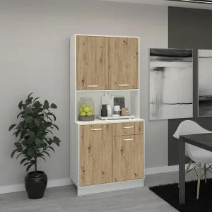 Dressoir Oma, Artisan eiken/Wit, L 84 cm Dressoir Oma, Artisan eiken/Wit, L 84 cm