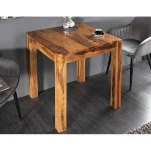 Eettafel TAVINA 70 cm – Vierkant in gelakt massief Sheesham hout Eettafel TAVINA 70 cm – Vierkant in gelakt massief Sheesham hout
