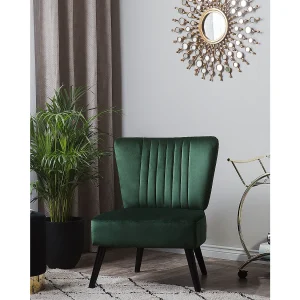 Fauteuil VAASA Fluweel Smaragdgroen Fauteuil VAASA Fluweel Smaragdgroen