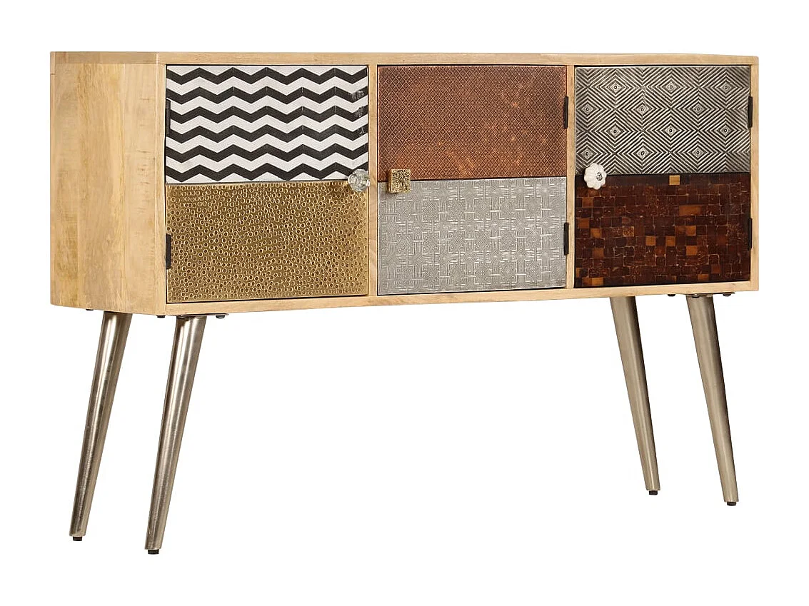 Dressoir 120x30x75 cm massief mangohout