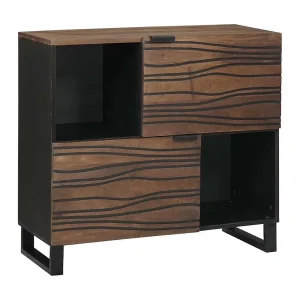 Dressoir Bruin 80 x 33 x 75 cm massief mangohout