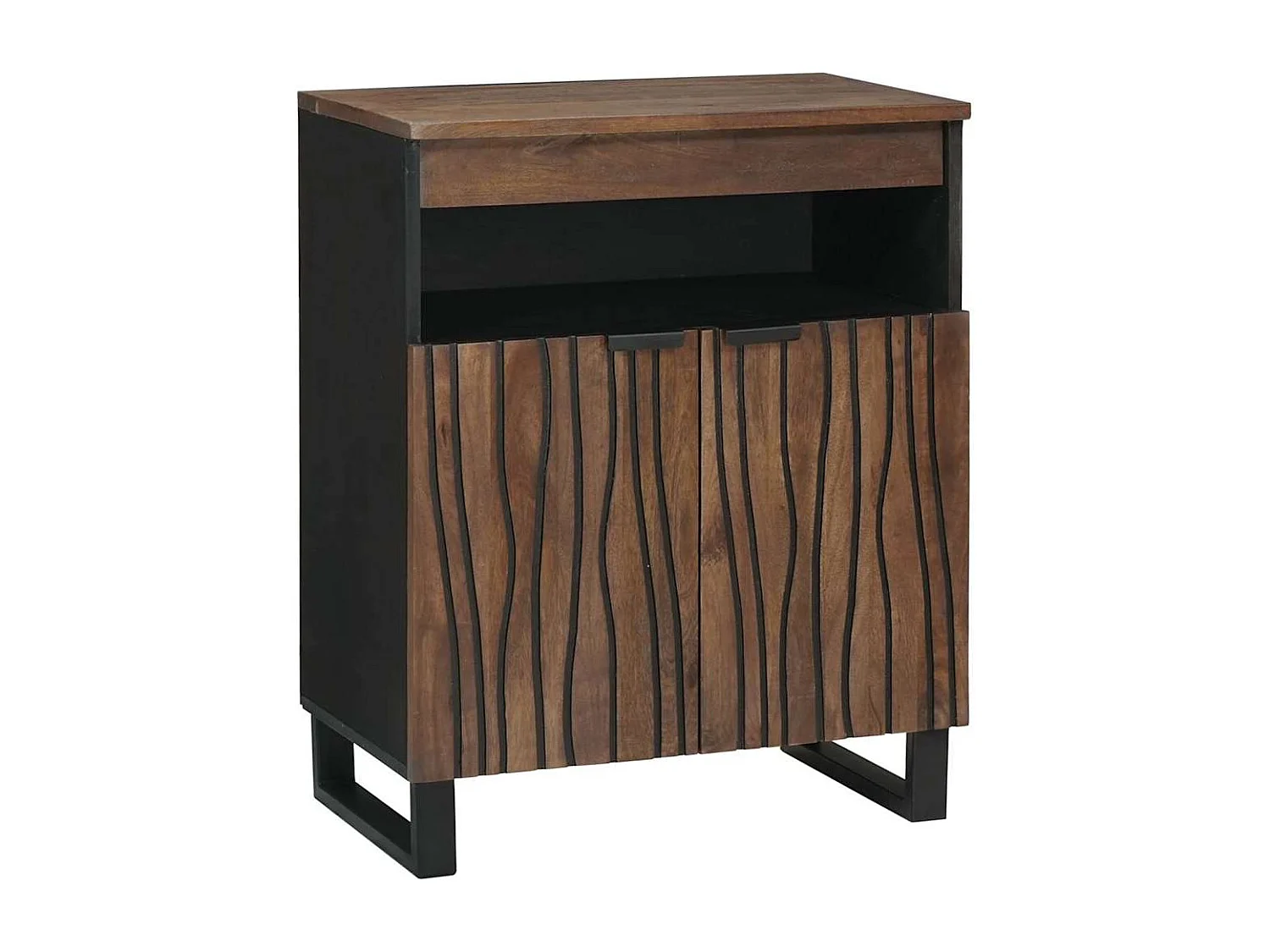 Dressoir met lade Bruin 60 x 33 x 75 cm massief mangohout
