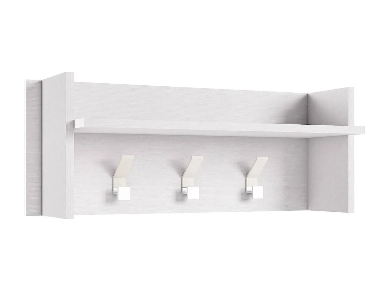 Dressoir Narciso 29x90x34h cm Wit: Plank en Kapstok, Hangend. Gemaakt in Italië