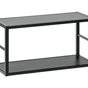 <Étagère SWITCH – 2 tablettes – Frame van mat zwart metaal – Minimalistisch ontwerp>