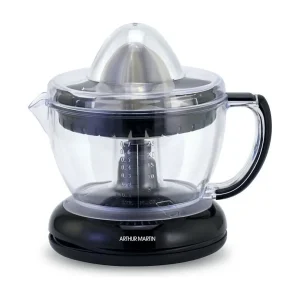 Elektrische citruspers Arthur Martin AMPA07 700 ml met 2 kegelstukken en schenktuit, 40W, vaatwasmachinebestendige onderdelen Elektrische citruspers Arthur Martin AMPA07 700 ml met 2 kegelstukken en schenktuit, 40W, vaatwasmachinebestendige onderdelen