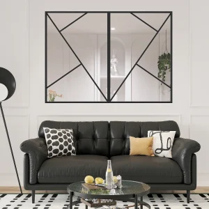 Asymmetrische aluminium kozijn met poedercoating – B180 x H130 – FAZENDA