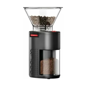 Elektrische koffiemolen Bodum BISTRO 160W, roestvrijstalen molen, zwart eco-verantwoord ontwerp Oeko-Tex Elektrische koffiemolen Bodum BISTRO 160W, roestvrijstalen molen, zwart eco-verantwoord ontwerp Oeko-Tex