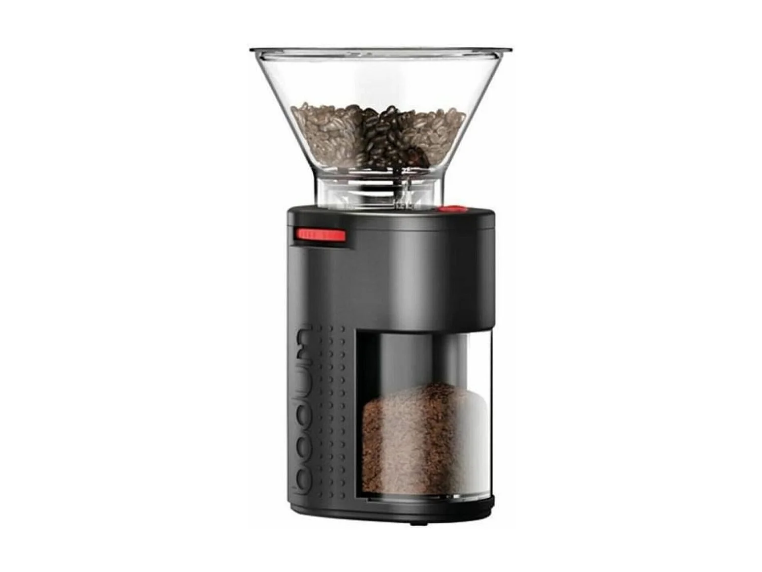Elektrische koffiemolen Bodum BISTRO 160W, roestvrijstalen molen, zwart eco-verantwoord ontwerp Oeko-Tex