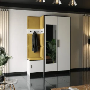Garderobe ROJ 13 wit + geel Garderobe ROJ 13 wit + geel