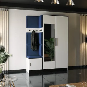 Garderobe ROJ 13 wit + blauw Garderobe ROJ 13 wit + blauw