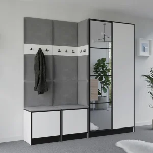 Garderobe EDEN 21 wit + grij
