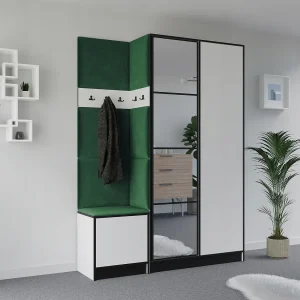 Garderobekast EDEN 13 – Wit + Groen