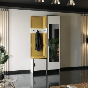 Garderobe ROJ 11 wit + geel