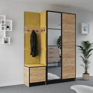 Garderobekast EDEN 13 – Eiken Craft Goud + Geel