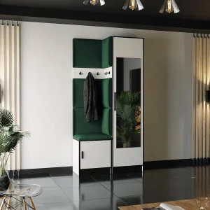 Garderobe ROJ 11 wit + groen Garderobe ROJ 11 wit + groen
