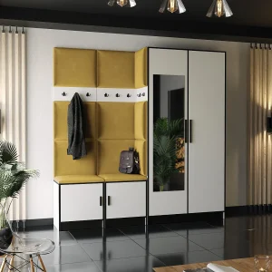 Garderobe ROJ 21 wit + geel Garderobe ROJ 21 wit + geel
