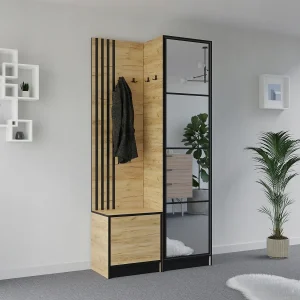 Garderobekast EDEN 11 – Eiken Craft Goud Garderobekast EDEN 11 – Eiken Craft Goud