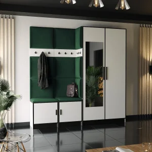 Garderobe ROJ 21 wit + groen Garderobe ROJ 21 wit + groen