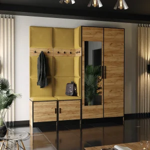 Garderobe ROJ 21 eiken craft goud + geel Garderobe ROJ 21 eiken craft goud + geel