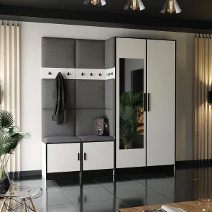 Garderobe ROJ 21 wit + grij Garderobe ROJ 21 wit + grij