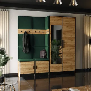 Garderobe ROJ 21 eiken craft goud + groen Garderobe ROJ 21 eiken craft goud + groen