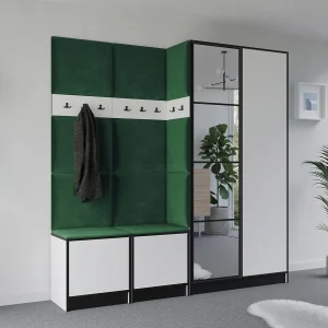 Garderobe EDEN 21 wit + groen