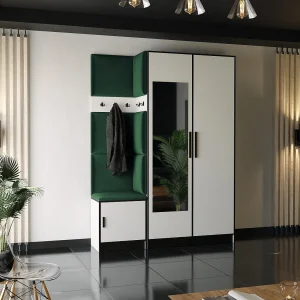 Garderobe ROJ 13 wit + groen Garderobe ROJ 13 wit + groen