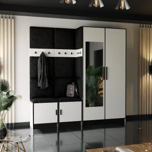 Garderobe ROJ 21 wit + zwart Garderobe ROJ 21 wit + zwart