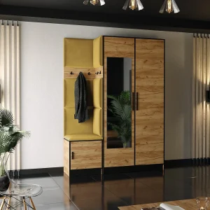 Garderobe ROJ 13 eiken craft goud + geel Garderobe ROJ 13 eiken craft goud + geel