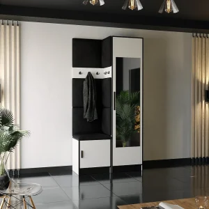 Garderobe ROJ 11 wit + zwart Garderobe ROJ 11 wit + zwart