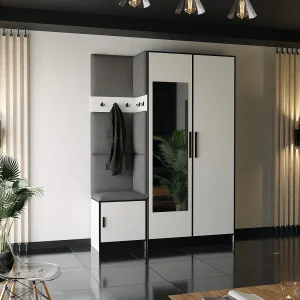Garderobe ROJ 13 wit + grij Garderobe ROJ 13 wit + grij