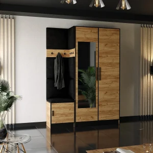 Garderobe ROJ 13 eiken craft goud + zwart Garderobe ROJ 13 eiken craft goud + zwart