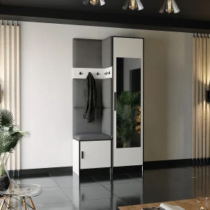 Garderobe ROJ 11 wit + grij Garderobe ROJ 11 wit + grij