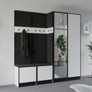 Garderobe EDEN 21 wit + zwart