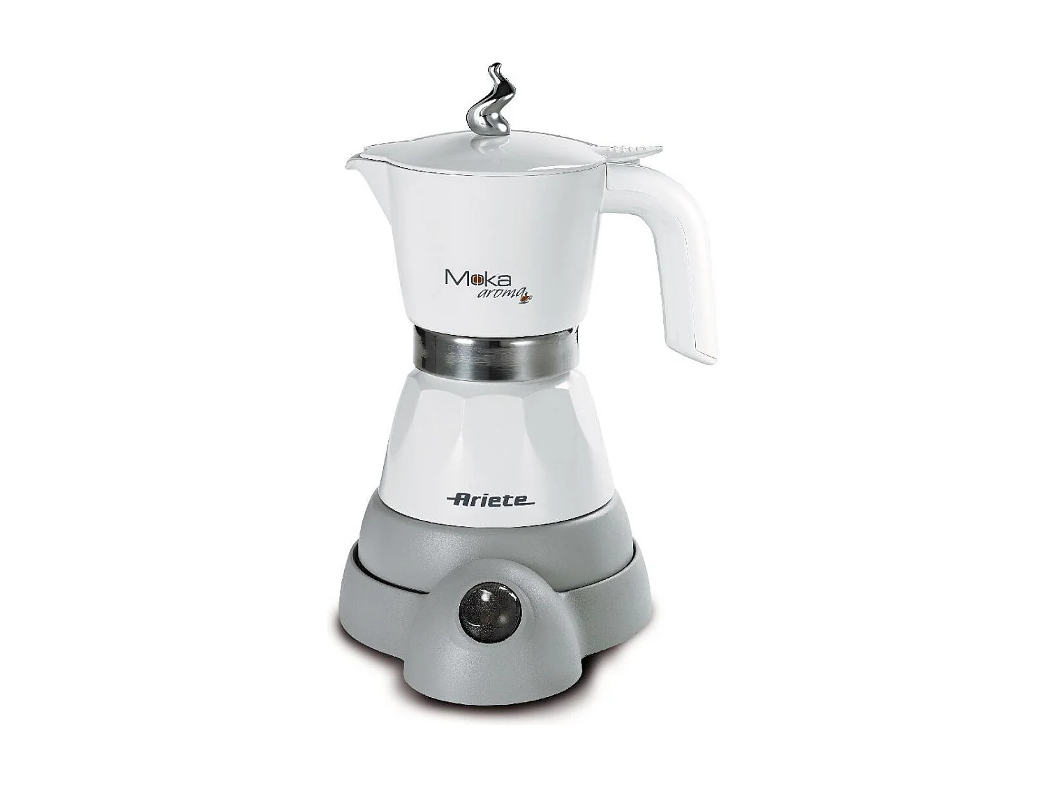 Elektrische Moka Koffiezetapparaat Ariete Moka Aroma 2-4 Kopjes Multicolor, Origineel Design en Intense Smaak