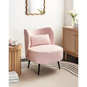 Fauteuil OTSBY II Bouclé Pastelroze Fauteuil OTSBY II Bouclé Pastelroze