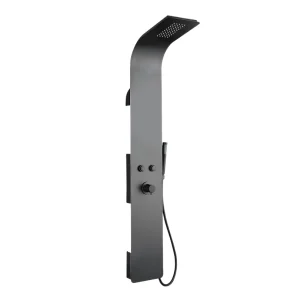Esseblack and Black mechanisch douchepaneel zwart – Essebagno