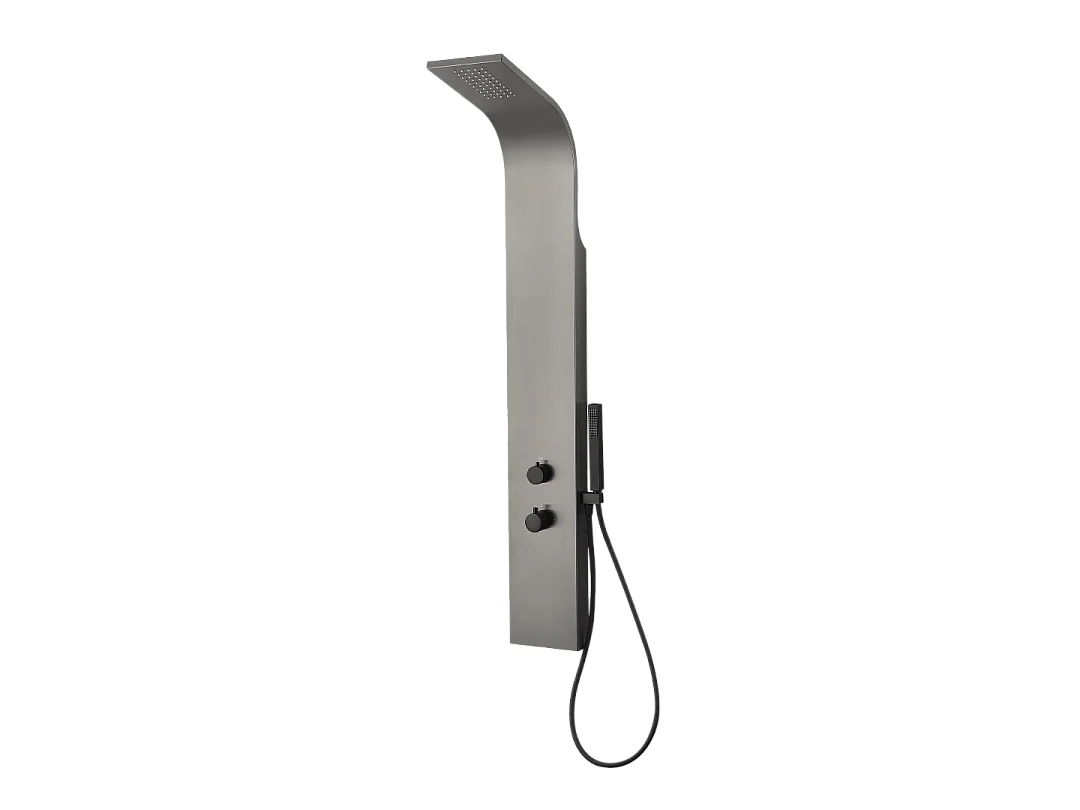Essegun mechanisch douchepaneel metallic grijs - Essebagno