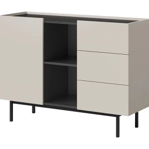 Dressoir met lades Noel 1D3S 120 Kasjmier / Zwart