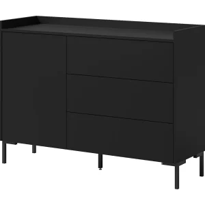 Dressoir met lades Liam 1D3S 125 Zwart Dressoir met lades Liam 1D3S 125 Zwart