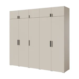 Draaideurkast met opzetkast Napoli 5D 250 Kasjmier (zwarte of gouden handgreep) Draaideurkast met opzetkast Napoli 5D 250 Kasjmier (zwarte of gouden handgreep)