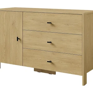 Dressoir met lades Ethan 1D3S 120 Cremona Eiken Dressoir met lades Ethan 1D3S 120 Cremona Eiken