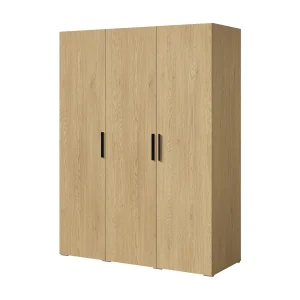 Draaideurkast Napoli 3D 150 Cremona Eiken (zwarte of gouden handgreep) Draaideurkast Napoli 3D 150 Cremona Eiken (zwarte of gouden handgreep)