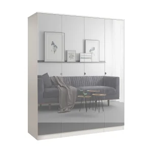 Draaideurkast met spiegel Monza 4D 160 Kasjmier Draaideurkast met spiegel Monza 4D 160 Kasjmier
