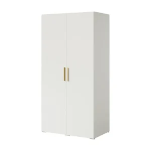 Draaideurkast Napoli 2D 100 Wit (zwarte of gouden handgreep) Draaideurkast Napoli 2D 100 Wit (zwarte of gouden handgreep)