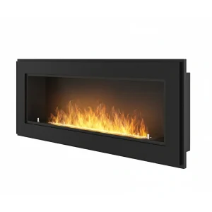 Frame 1200 SimpleFire Inbouw Bio-ethanol Haard met Glas – Mat Zwart
