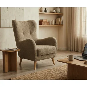 Elegante relaxfauteuil met gevormde zitting en rugleuning. Elegante relaxfauteuil met gevormde zitting en rugleuning.