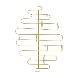 Flessenhouder VKH326, Goud, 53x13x72 cm, Kendra Home