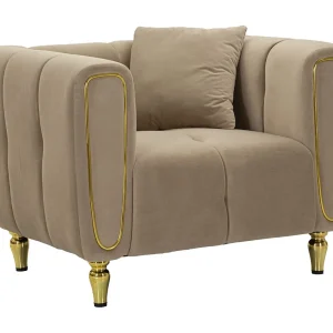 Fauteuil VKH323, Bruin, 81x97x71 cm, Kendra Home Fauteuil VKH323, Bruin, 81x97x71 cm, Kendra Home